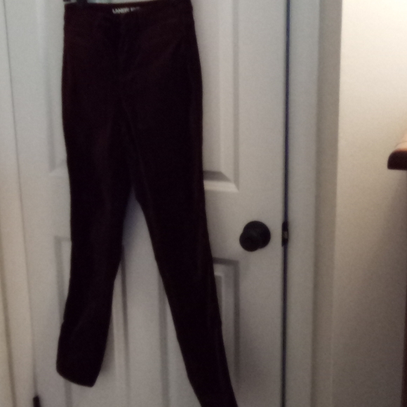 Lands end corduroy deep wine red colored skinny 2 - Picture 2 of 4